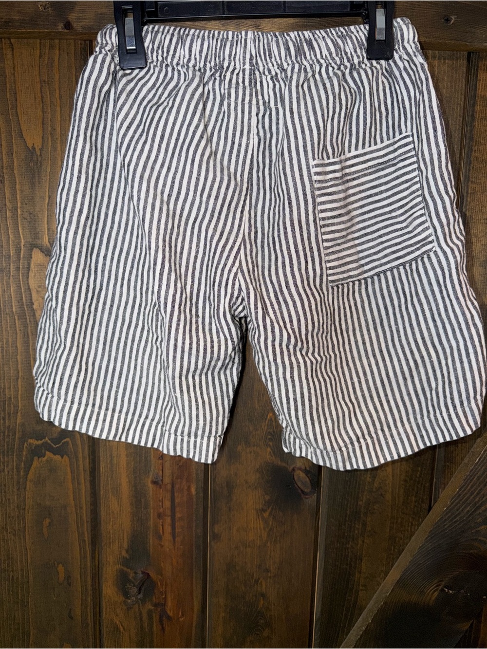 Alex Crane 100% Linen Striped Shorts - Picture 2 of 6